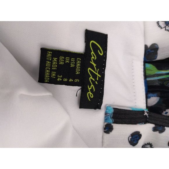 Cardise Canadian made strap ruffle print Dress size 4 women's - Picture 8 of 9